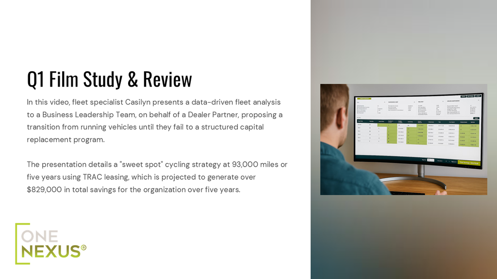 Q1 Film Study: Fleet Management Presentation 