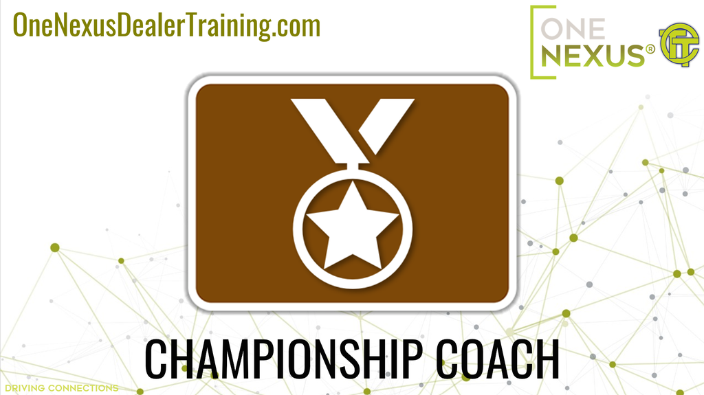 CHAMPIONSHIP COACH: Excellence in Mentorship