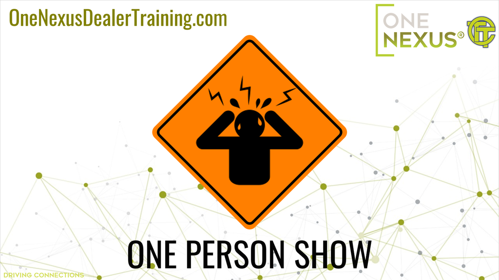 ONE PERSON SHOW: For the Solo Salesperson
